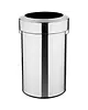Bolero Afvalbak | Staal | Geborsteld | 70L | Open | Anti Fingerprint | Ø445x695(h)mm 