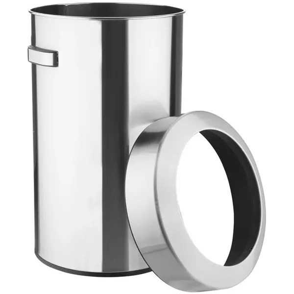 Afvalbak | Staal | Geborsteld | 70L | Open | Anti Fingerprint | Ø445x695(h)mm