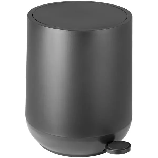 Pedaalemmer | Kunststof | Zwart | 5L | Klapdeksel | Ø245x290(h)mm