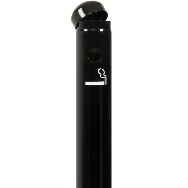 Rokerszuil | RVS | Zwart | Ø68x1005(h)mm