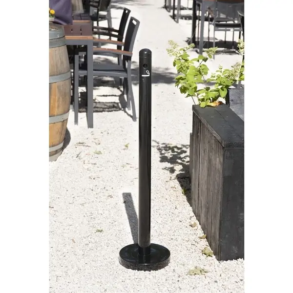 Rokerszuil | RVS | Zwart | Ø68x1005(h)mm