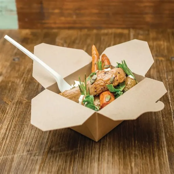 Voedseldozen | Karton | 0.7L | Composteerbaar | 450 Stuks | 900x650(h)mm