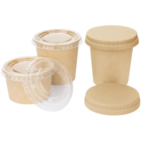 Deksels | Papier | Recyclebaar | Fiesta Recyclable Portiepotjes | 1000 Stuks | 11(h)mm