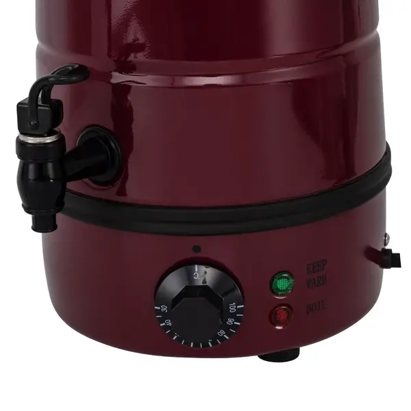 Verwarmde Drankendispenser | Bordeauxrood | 7L | 30°C/98°C | 1.8kW (230V) | Enkelwandig | 275x285x495(h)mm