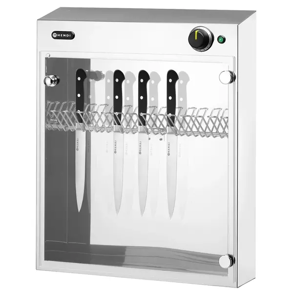 Sterilisatiekast | RVS | Cap. 14 Messen | UV-Sterilisatie | Timer | 510x160x625(h)mm