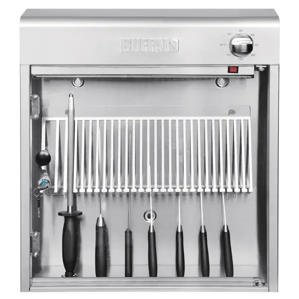 Sterilisatiekast | RVS | Cap. 14 Messen | UV-Sterilisatie | Timer | 515x160x600(h)mm