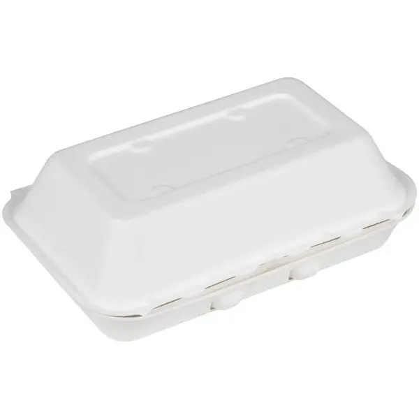 Voedselcontainers | Bagasse | Composteerbaar | 200 Stuks | 400x335x245(h)mm