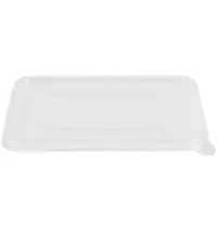 Fiesta Recyclable Deksels | Kunststof | Composteerbaar | Fiesta Recyclable/Compostable Voedselcontainers | 100 Stuks | 189x138x10(h)mm 