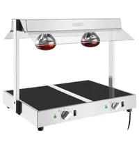 Buffalo Warmhoudunit | 2x 1/1 GN | 35°C/85°C | Onder-/Bovenverwarming | 1kW (230V) | 699x501x567(h)mm