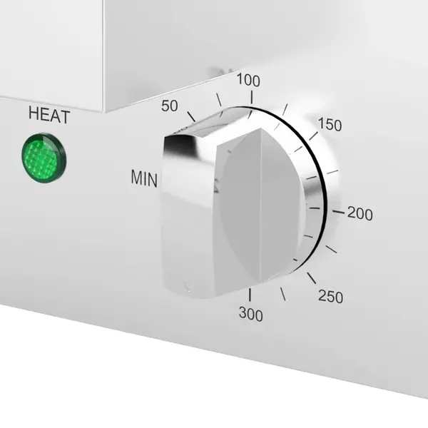 Bak-/Grillplaat | Elektrisch | Glad Oppervlak 372x367 (Gietijzer) | 50°C/300°C | 2.8kW (230V) | 430x445x203(h)mm