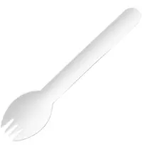 Fiesta Recyclable Sporks | Papier | Composteerbaar | 100 Stuks | 160mm 