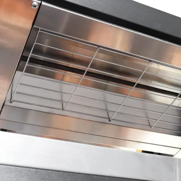 Burger Warmhoudvitrine | Zwart | 30°C/90°C | Statisch | 3 Niveaus | Zelfbediening | 1.47kW (230V) | 600x739x947(h)mm