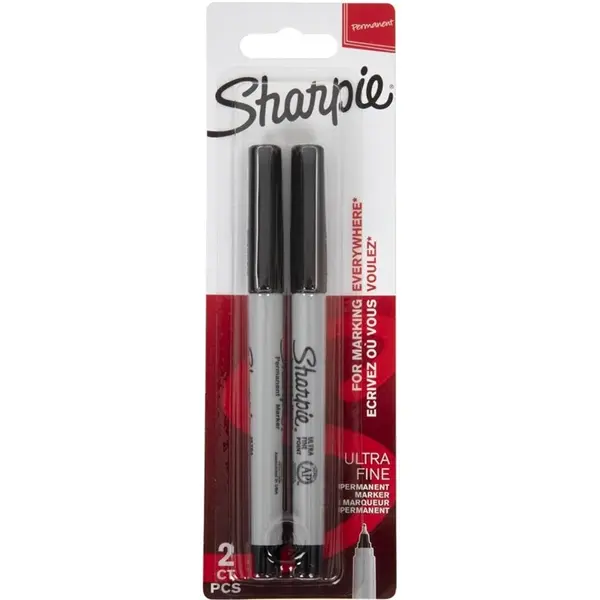 Markers | Kunststof | Ultrafijn | Permanent | 2 Stuks