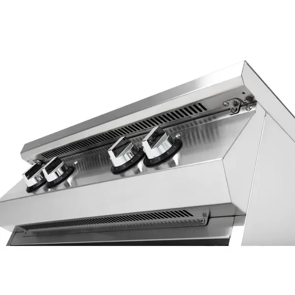 Inductiefornuis | 4 Kookpunten | 14kW (400V) | Open Onderkast | Wielen (Geremd) | 800x750x920(h)mm