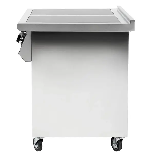 Inductiefornuis | 4 Kookpunten | 14kW (400V) | Open Onderkast | Wielen (Geremd) | 800x750x920(h)mm