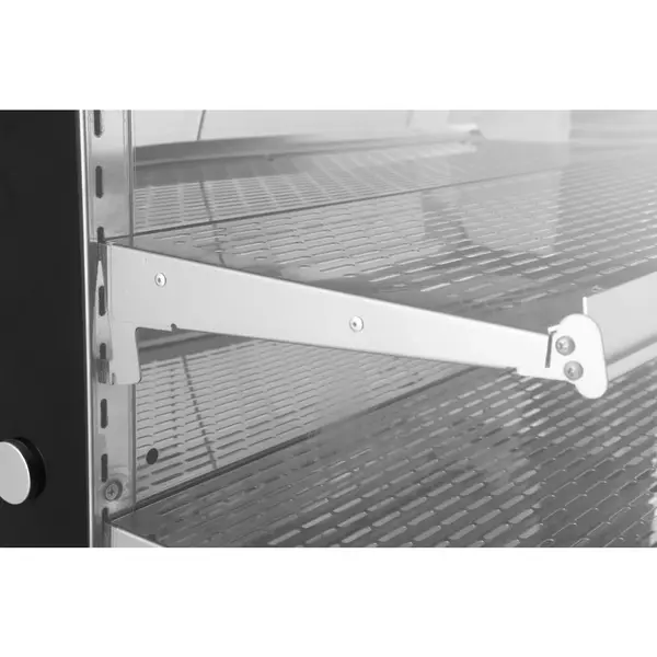 Verwarmd Wandmeubel | RVS/Zwart | 30°C/80°C | Geventileerd | 3 Niveaus | Zelfbediening | 2kW (230V) | 1000x592x1253(h)mm