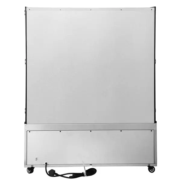 Verwarmd Wandmeubel | RVS/Zwart | 30°C/80°C | Geventileerd | 3 Niveaus | Zelfbediening | 2kW (230V) | 1000x592x1253(h)mm