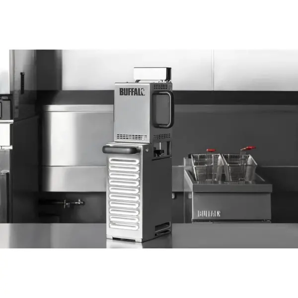 Frituurolie Filtermachine | RVS | 5µm-Filtering | Verwisselbare Filters | 0.5kW (230V)