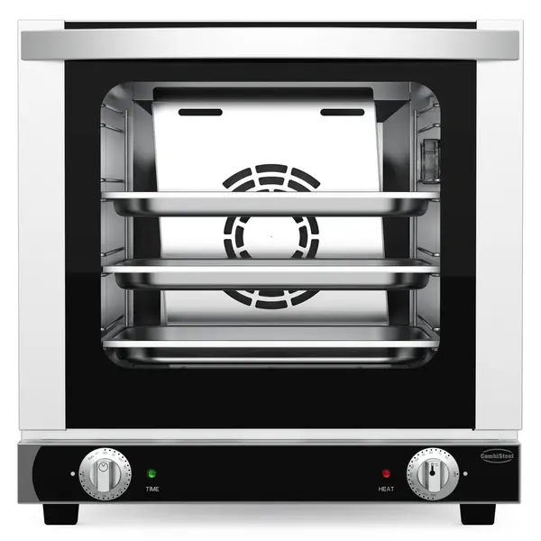 Heteluchtoven | 4 Niveaus (2/3 GN) | Elektrisch | 50°C/250°C | 2.5kW (230V) | 495x600x502(h)mm