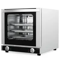 CombiSteel Heteluchtoven | 4 Niveaus (2/3 GN) | Elektrisch | 50°C/250°C | 2.5kW (230V) | 495x600x502(h)mm