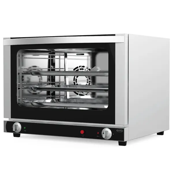 Heteluchtoven | 4 Niveaus (1/1 GN) | Elektrisch | 50°C/250°C | 2.9kW (230V) | Bevochtiging (Handmatig) | 675x600x502(h)mm