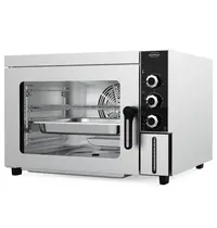 CombiSteel Hetelucht-/Stoomoven | 4 Niveaus (2/3 GN) | Elektrisch | 50°C/200°C | 2.5kW (230V) | Bevochtiging (Automatisch) | 551x507x379(h)mm 