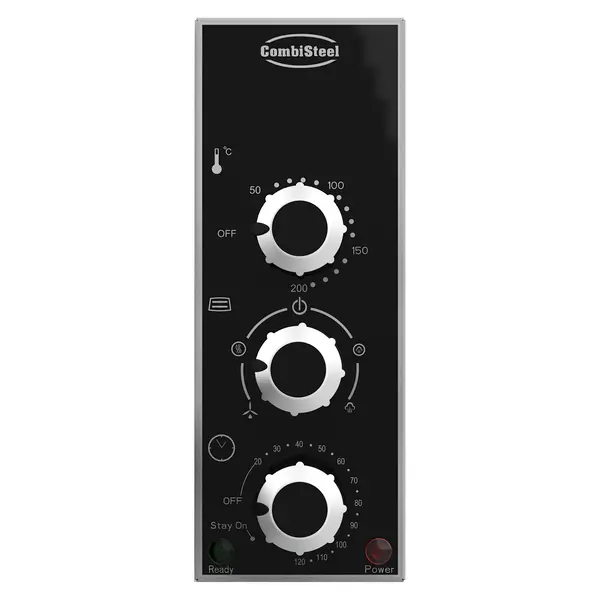 Hetelucht-/Stoomoven | 4 Niveaus (2/3 GN) | Elektrisch | 50°C/200°C | 2.5kW (230V) | Bevochtiging (Automatisch) | 551x507x379(h)mm