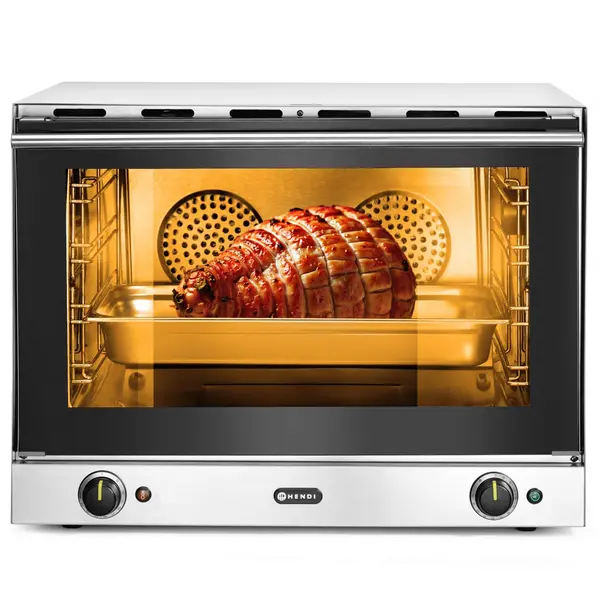 Heteluchtoven | H100 | 4 Niveaus (1/1 GN) | Elektrisch | 50°C/300°C | 3.5kW (230V) | 699x608x550(h)mm