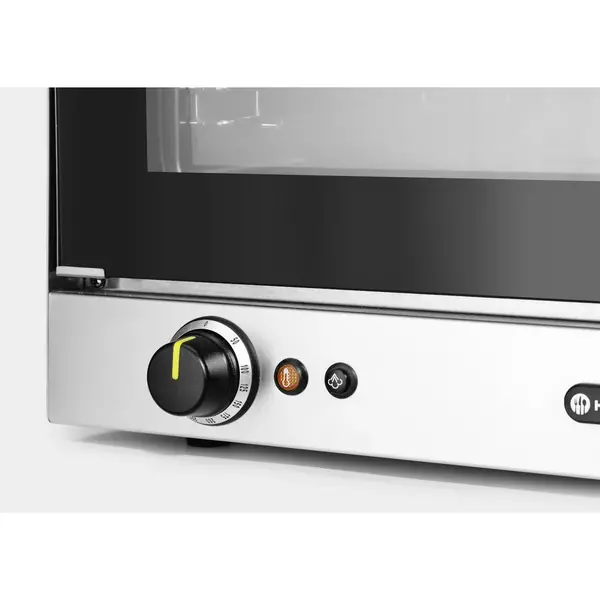 Heteluchtoven | H100S | 4 Niveaus (1/1 GN) | Elektrisch | 50°C/300°C | 3.5kW (230V) | Bevochtiging (Handmatig) | 699x608x550(h)mm