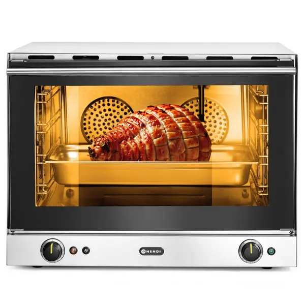 Heteluchtoven | H100S | 4 Niveaus (1/1 GN) | Elektrisch | 50°C/300°C | 3.5kW (230V) | Bevochtiging (Handmatig) | 699x608x550(h)mm