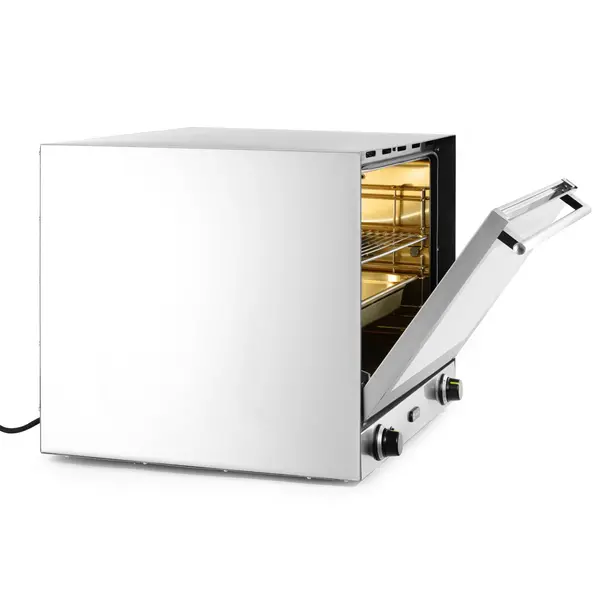 Heteluchtoven | H100S | 4 Niveaus (1/1 GN) | Elektrisch | 50°C/300°C | 3.5kW (230V) | Bevochtiging (Handmatig) | 699x608x550(h)mm