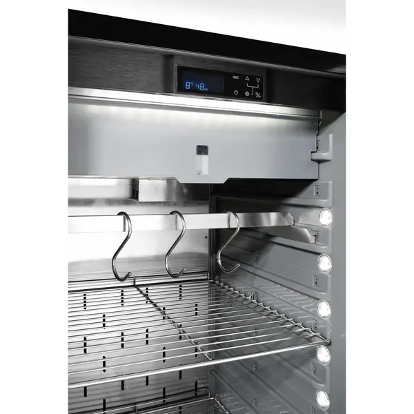 Dry Aging Kast | 352L | Zwart | +1°C/+25°C | Geforceerd | Vochtigheid Instelbaar | Deur-/Vochtigheidsalarm | 695x760x1720(h)mm