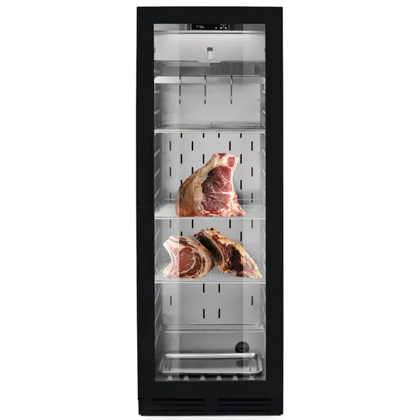 Dry Aging Kast | 352L | Zwart | +1°C/+25°C | Geforceerd | Vochtigheid Instelbaar | Deur-/Vochtigheidsalarm | 695x760x1720(h)mm