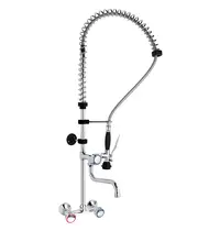 HENDI Voorspoeldouche | Handdouche + Middenuitloop | Mengkraan | 2-Gats (Wand) | 1010(h)mm