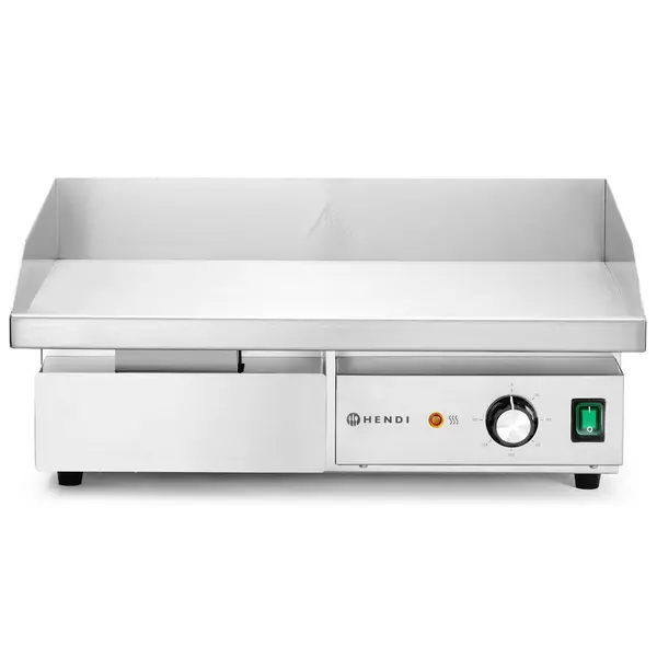 Bak-/Grillplaat | BudgetLine | Elektrisch | Glad Oppervlak 548x350 (Staal) | 50°C/300°C | 3kW (230V) | 550x430x240(h)mm