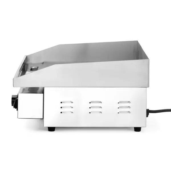 Bak-/Grillplaat | BudgetLine | Elektrisch | Gegroefd Oppervlak 548x350 (Staal) | 50°C/300°C | 3kW (230V) | 550x430x240(h)mm