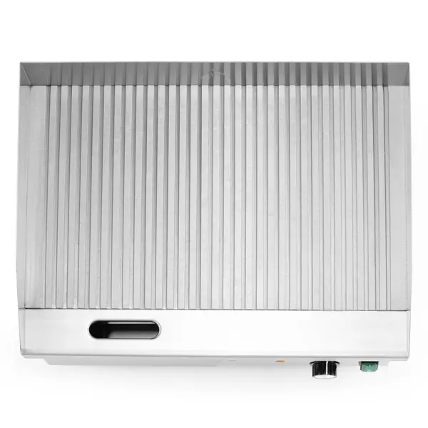 Bak-/Grillplaat | BudgetLine | Elektrisch | Gegroefd Oppervlak 548x350 (Staal) | 50°C/300°C | 3kW (230V) | 550x430x240(h)mm