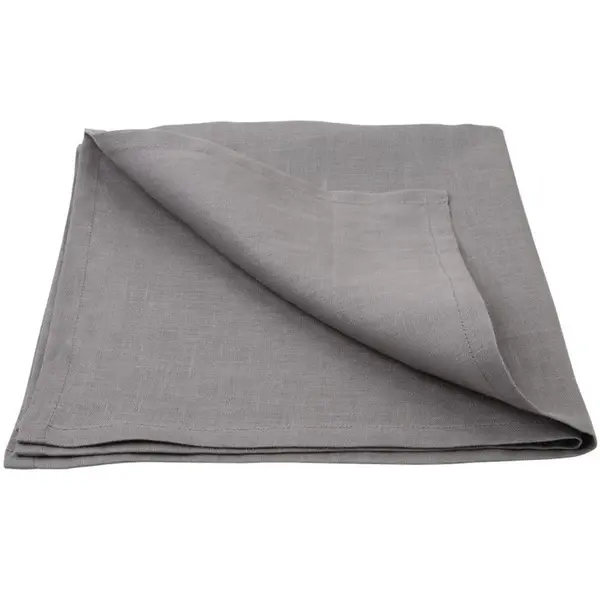 Servetten | Linnen | Grijs | 12 Stuks | 400x400mm