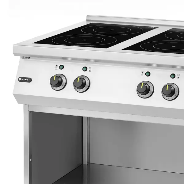 Inductiefornuis | 6 Kookpunten | 25.5kW (400V) | Open Onderkast | 1200x700x890(h)mm