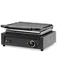 HENDI Contact-/Paninigrill | Enkel | Gegroefd Oppervlak 340x230 (Gietijzer) | 30°C/300°C | 2.2kW (230V) | 430x375x216(h)mm 