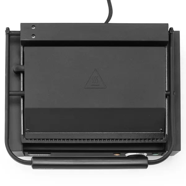 Contact-/Paninigrill | Enkel | Gegroefd Oppervlak 340x230 (Gietijzer) | 30°C/300°C | 2.2kW (230V) | 430x375x216(h)mm