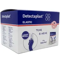 Detectaplast Pleisters | Kunstvezel | Blauw | Elastisch | Detecteerbaar | 100 Stuks | 90x90(h)mm