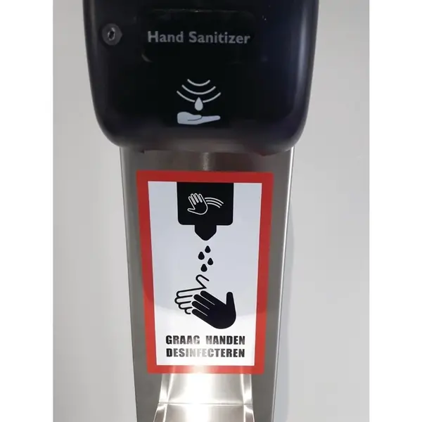 Desinfectiezuil | RVS | Incl. Dispenser | 1400(h)mm