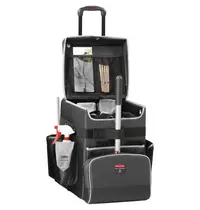 Rubbermaid Schoonmaakwagen | QUICK CART | Kunststof | Zwart | Medium | 419x363x533(h)mm