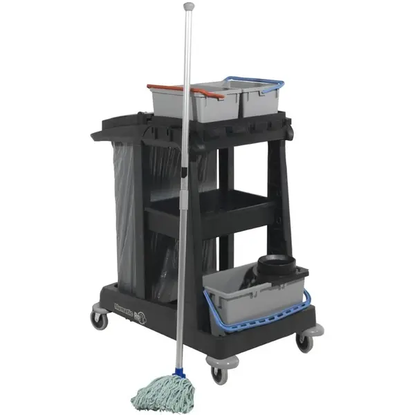 Schoonmaakwagen | ECO-Matic | Kunststof | Zwart | 900x545x1000(h)mm