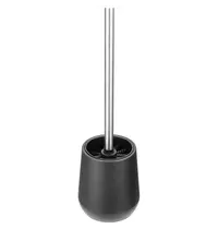 Jantex Toiletborstelhouder | Kunststof | Zwart | Incl. Borstel | Vrijstaand | Ø120x280(h)mm