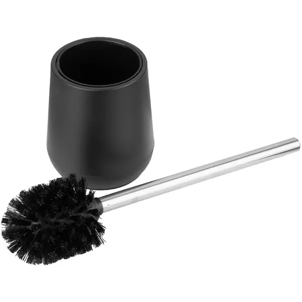 Toiletborstelhouder | Kunststof | Zwart | Incl. Borstel | Vrijstaand | Ø120x280(h)mm