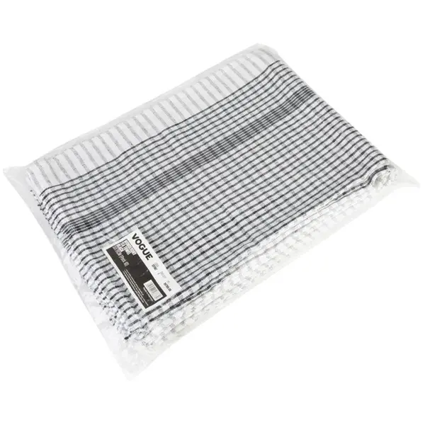 Theedoek | WONDERDRY | Polykatoen | Zwart | Geruit | 762x508mm