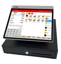 iMin Complete Kassaset | FALCON 1 | Touchscreen | 10.1"/2.4" Displays | Bonprinter 80mm | Incl. Kassalade + Softwarelicentie (FactoryPoS BASIS à € 49/mnd) | 335x335x225(h)mm