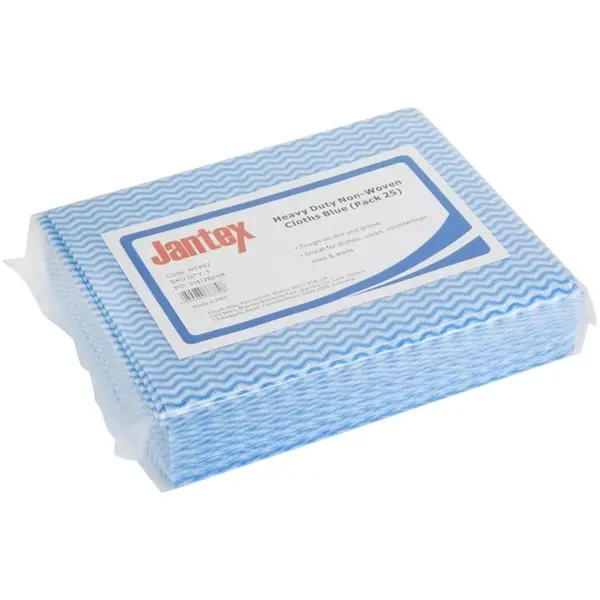 Schoonmaakdoekjes | Viscose/Kunststof | Blauw | Niet-Geweven | 25 Stuks | 490x380mm